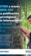 La UNTRM a través del INDES-CES publica artículo en la prestigiosa revista internacional: Nature Reviews Earth &amp; Environment (IF = 37.2)